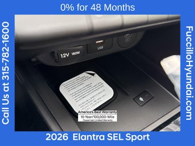 2026 Hyundai ELANTRA SEL Sport