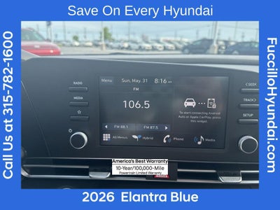 2026 Hyundai ELANTRA HYBRID Blue