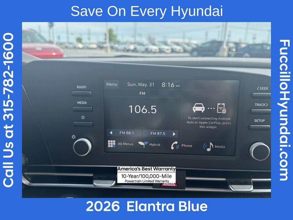 2026 Hyundai ELANTRA HYBRID Blue